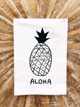 Load image into Gallery viewer, Tropical Tea Towels- PINEAPPLE
