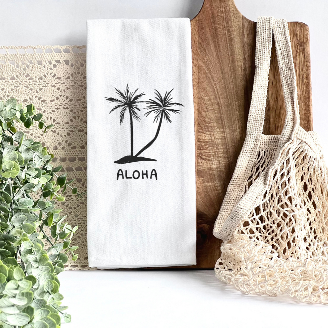 Tropical Tea Towels- PALM TREE